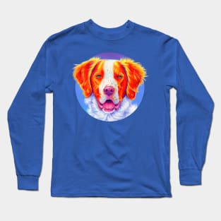 Brittany Spaniel Dog Long Sleeve T-Shirt